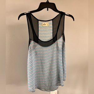 Hollister sheer tank top, so cute! Size L.